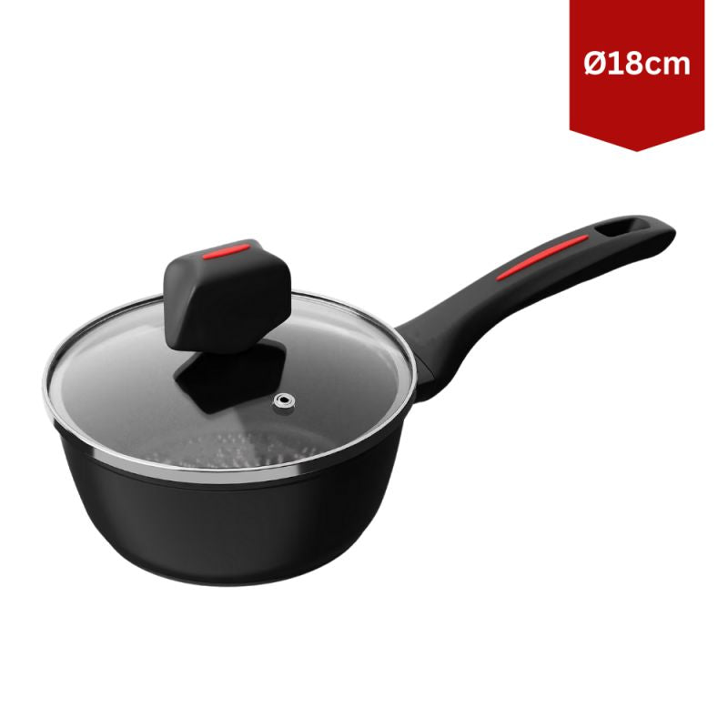 Casserole avec revêtement en marbre 18 cm Royalty Line RLFSN18 Royalty Line - Mathon - 2