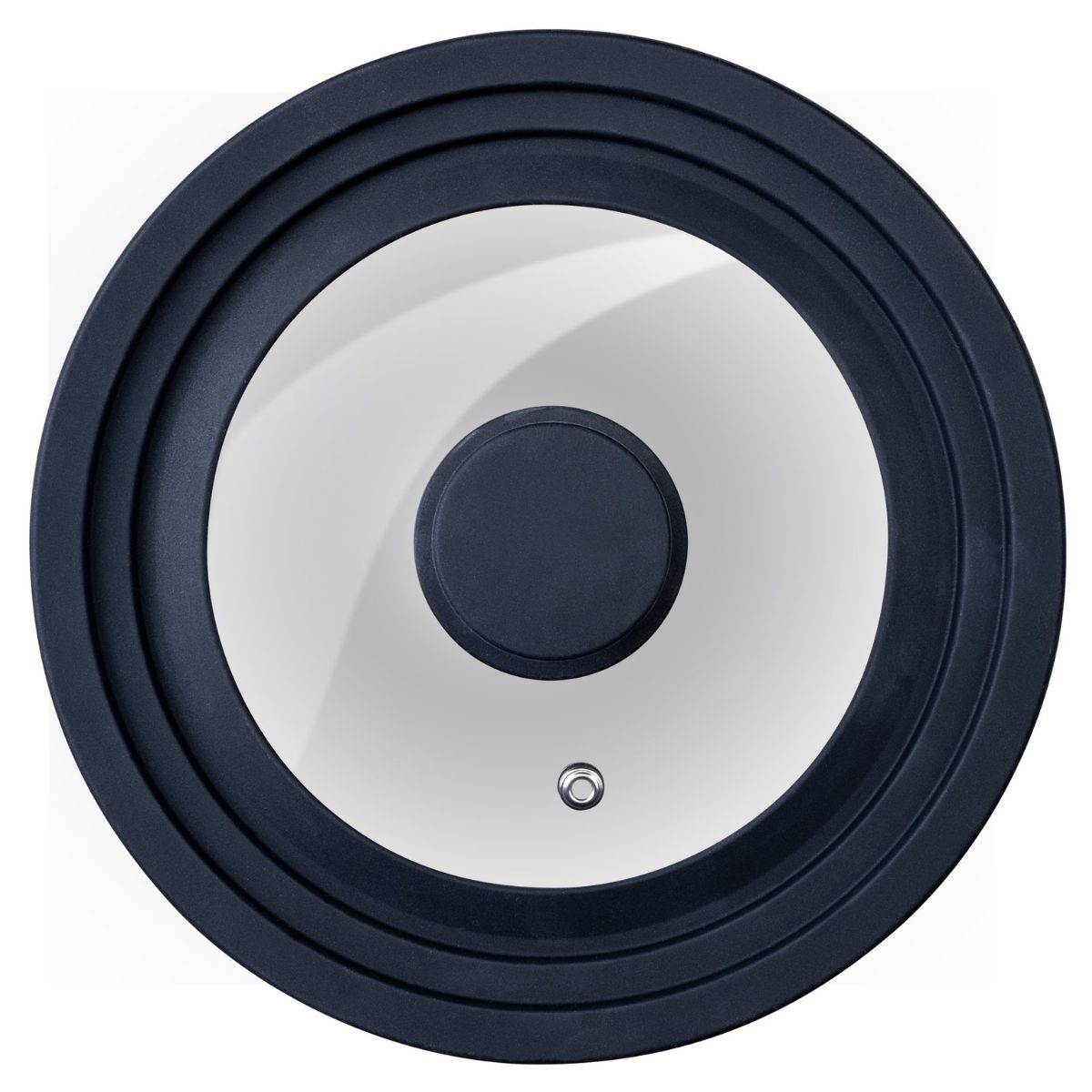 Couvercle de cuisson adaptable de 24 à 28 cm en verre et silicone Fackelmann - Mathon - 1