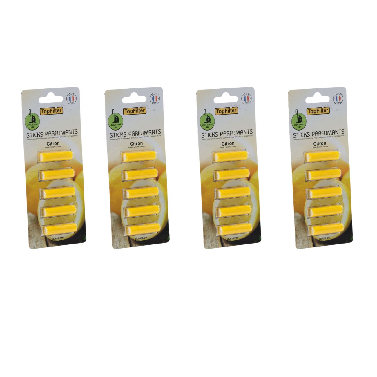 Ensemble de 20 parfums pour aspirateur en stick senteur citron TopFilter TopFilter - Mathon - 1