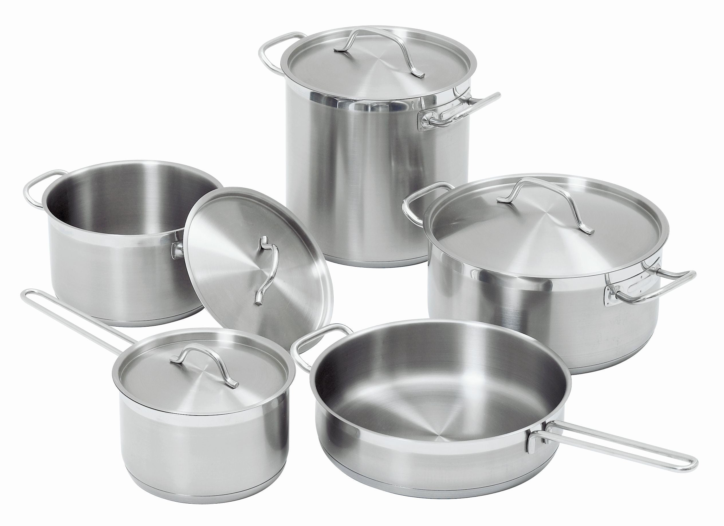 Lot de 5 Casseroles Acier compatibles induction - Bartscher - Mathon