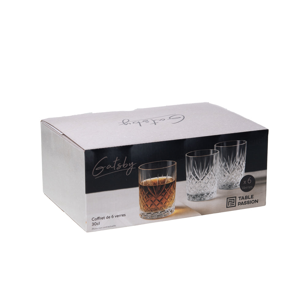 Boite de 6 verres Gatsby 30 cl Table passion - Mathon - 2
