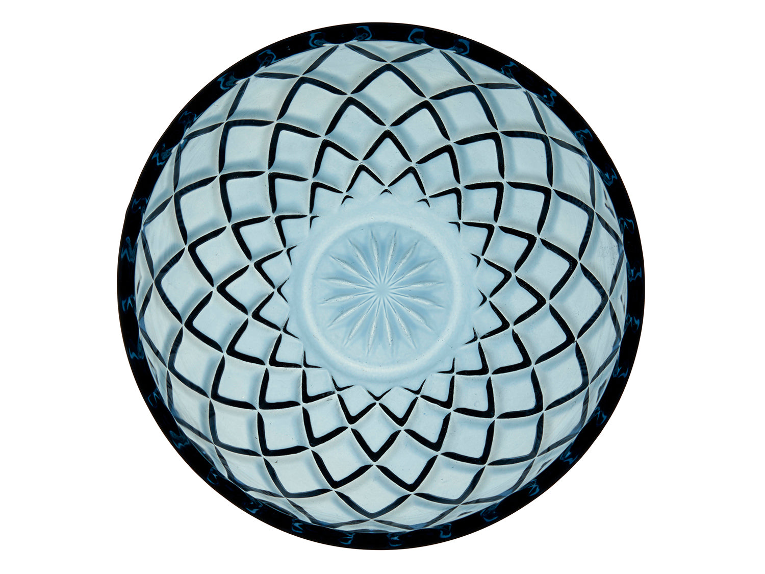 Ensemble de 4 bols SORRENTO 12cm en verre Bleu Lyngby Glas - Mathon - 2