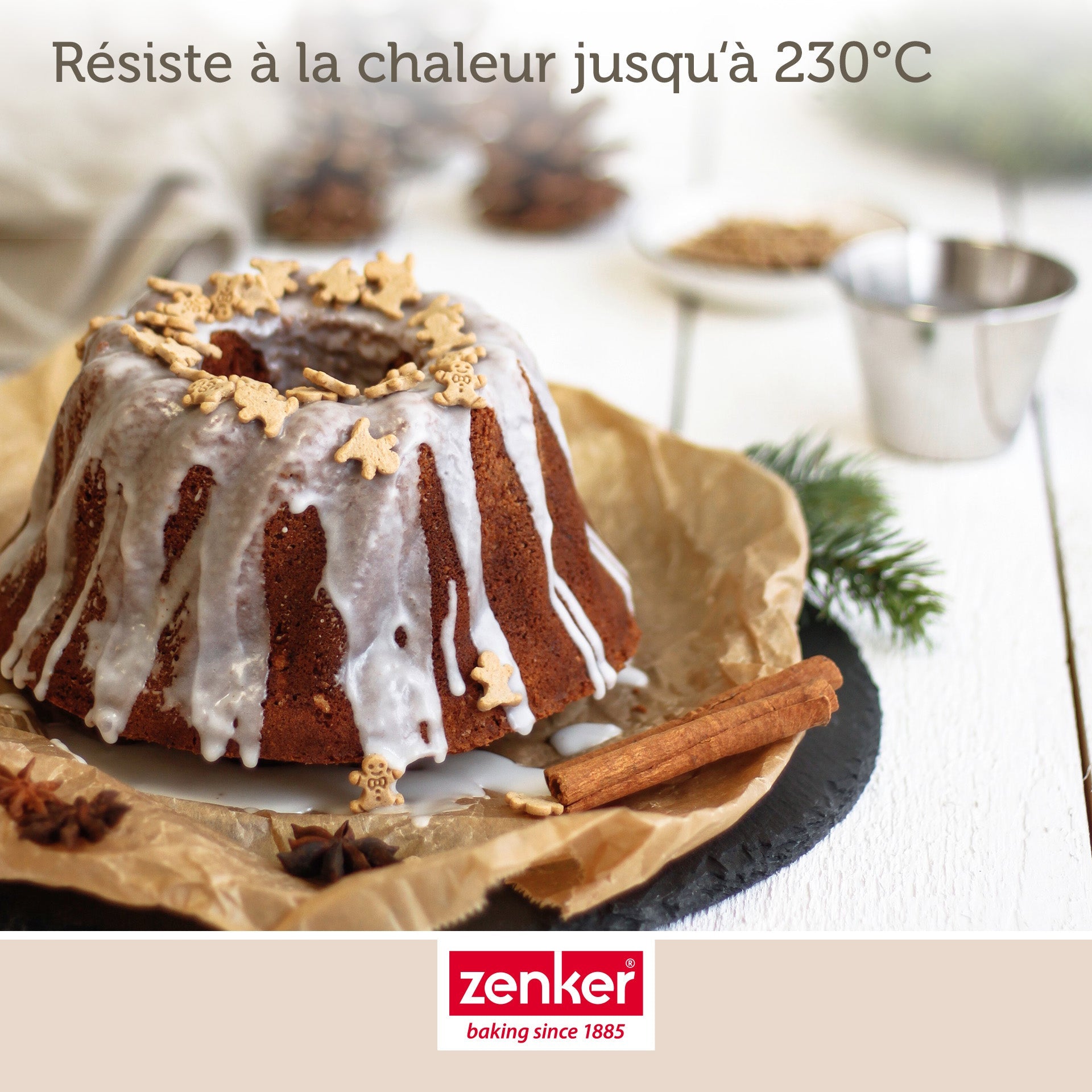 Ensemble de 2 Moules à kouglof 22 cm Zenker Black Metallic Zenker - Mathon - 5