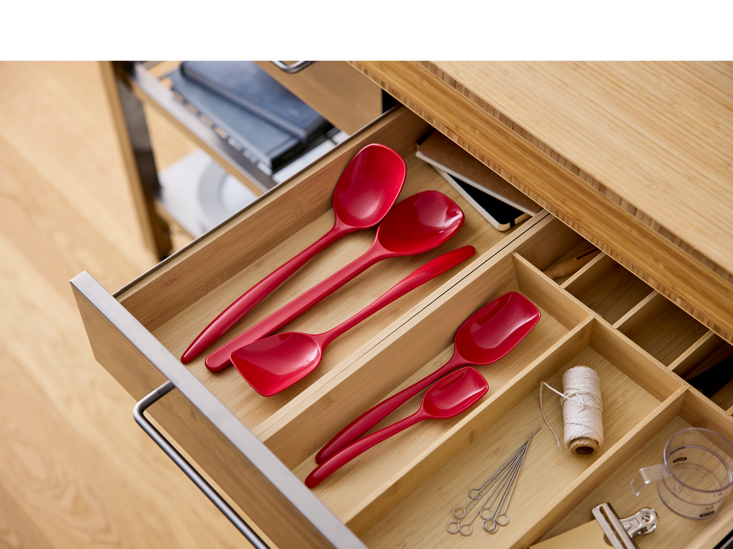 Cuillère de service NEW CLASSIC en durostima® Rouge Rosti - Mathon - 3