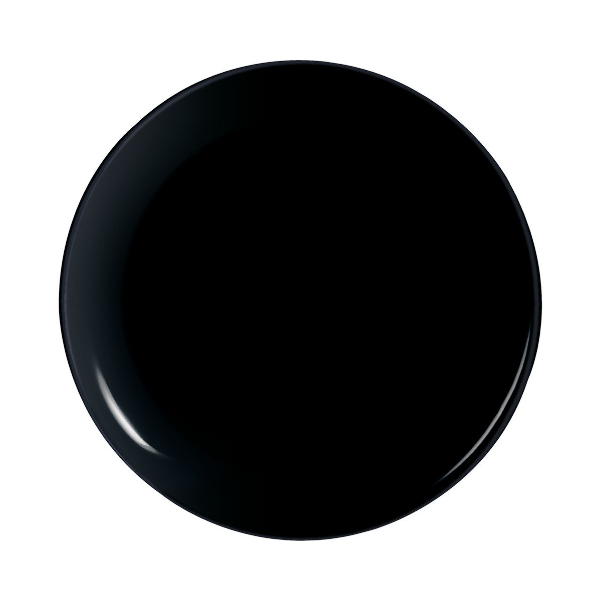 Assiette à pizza noire 32 cm Friend