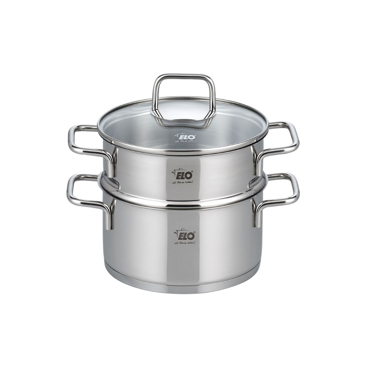 Cuiseur vapeur en inox 18 cm de 2 litres  Citrin Elo - Mathon - 1