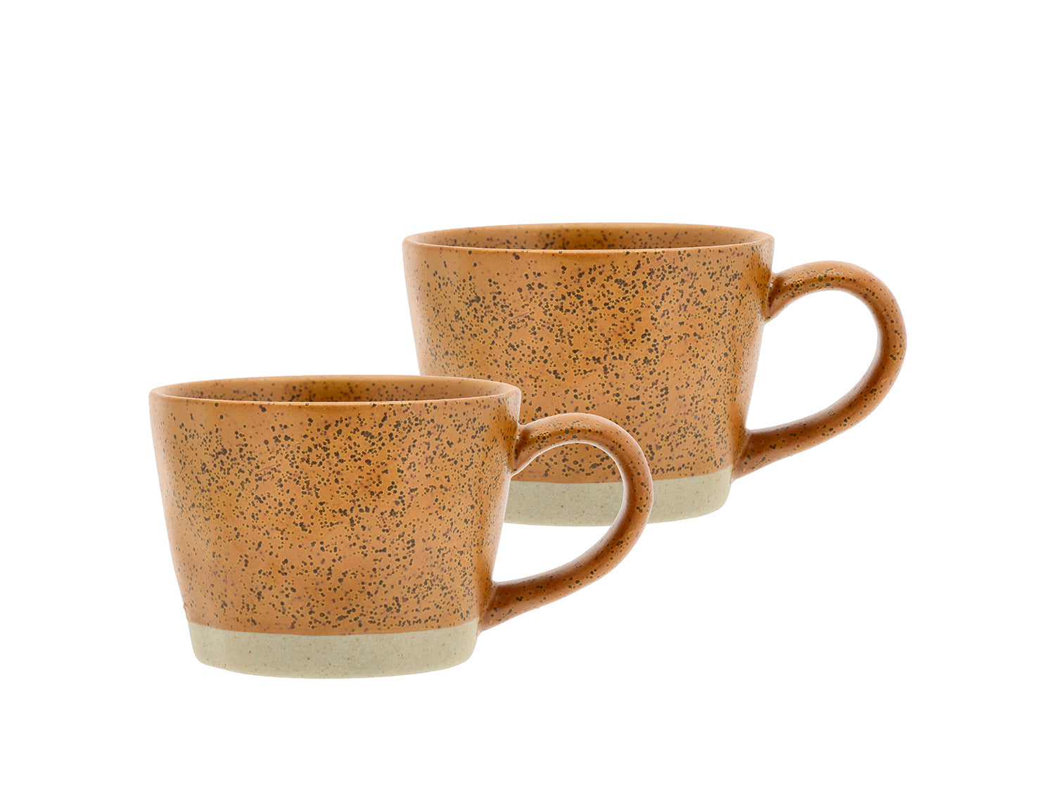Set de 2 mugs avec anse EVIG en porcelaine Ambre Villa Collection - Mathon - 1