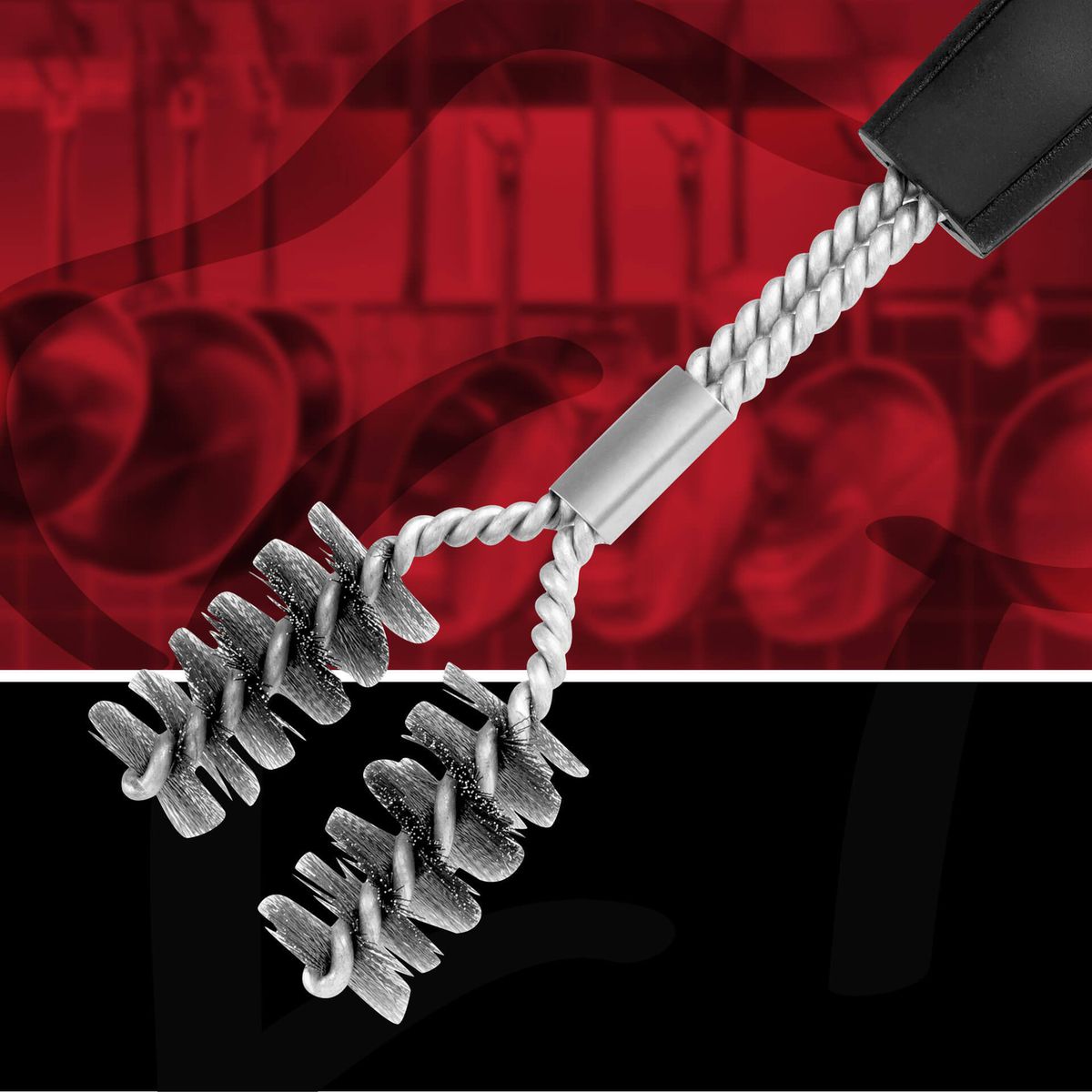 Brosse à barbecue en Y 30 cm FM Professional - Mathon - 2