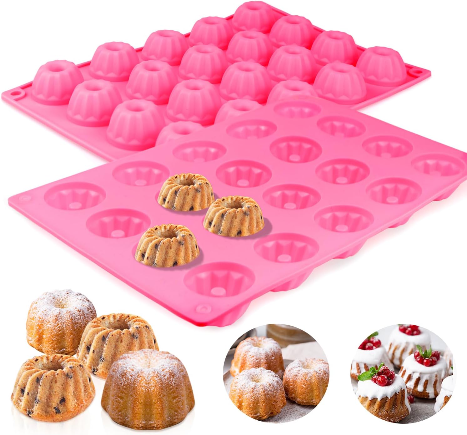 2 Moule Silicone Patisserie Antiadhésif Gateau Vendos85 - Mathon