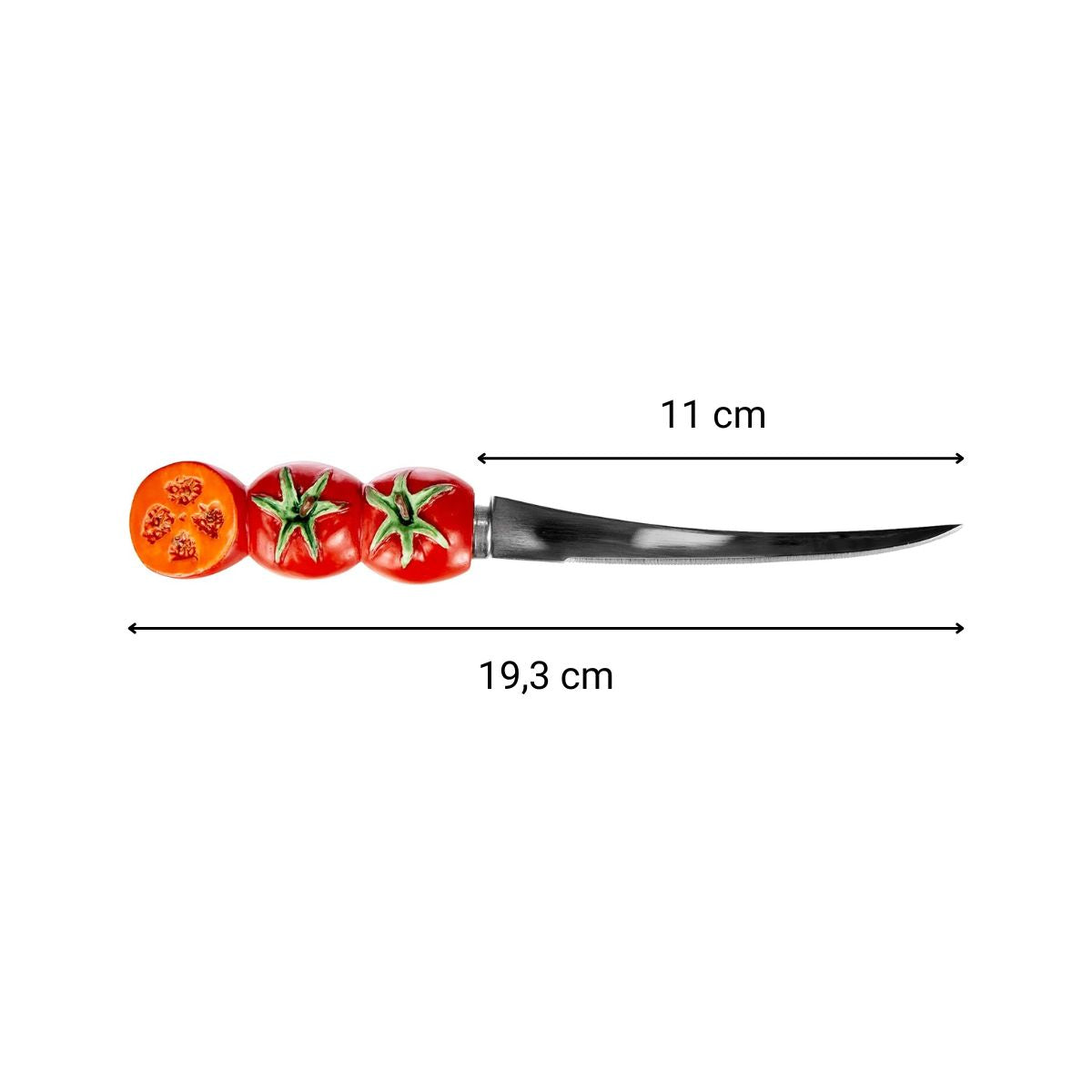 Lot de 4 couteaux à tomates lame crantée 11 cm Fackelmann - Mathon - 3