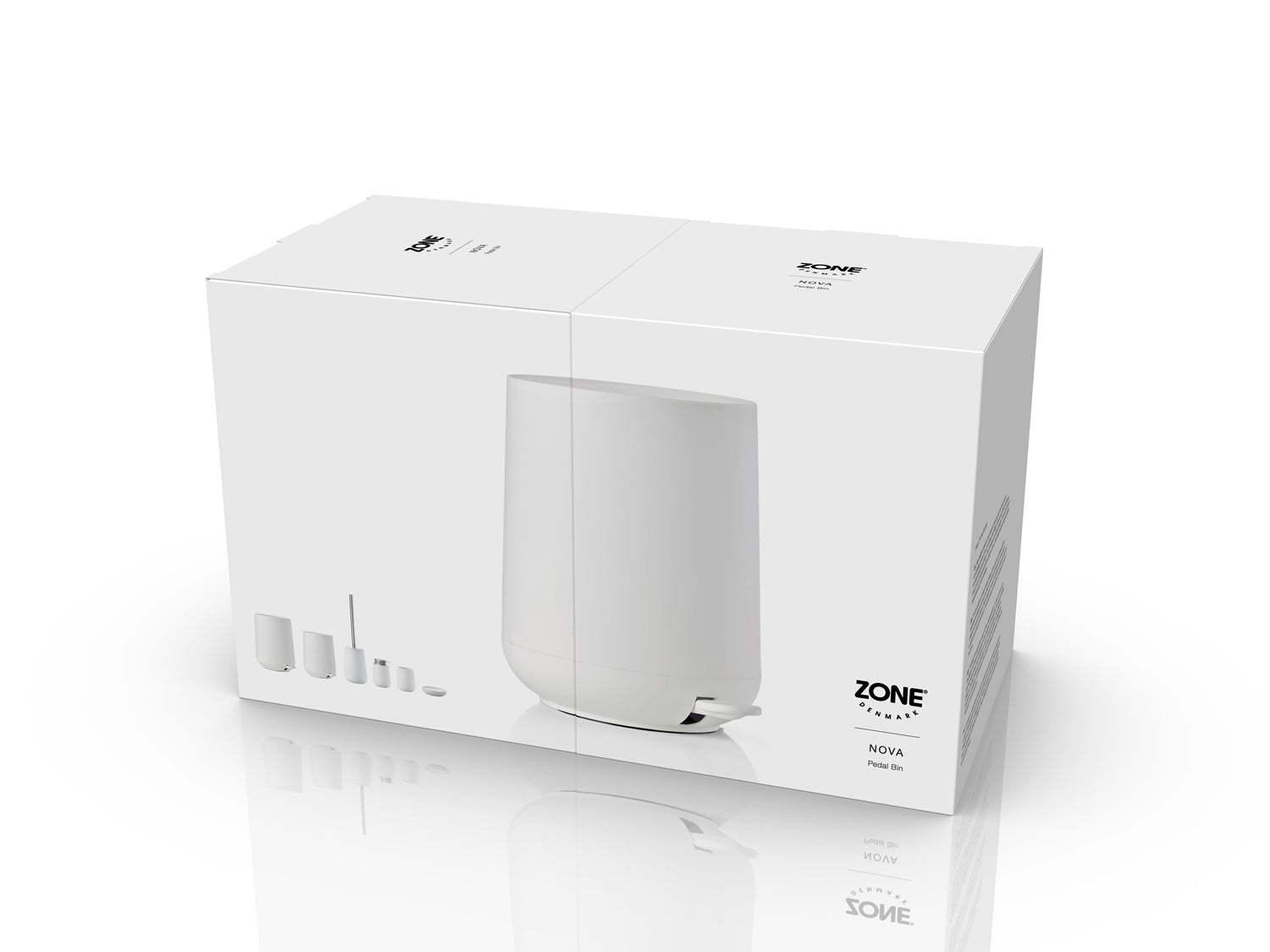 Poubelle à pédale NOVA en abs Blanc Zone Denmark - Mathon - 5
