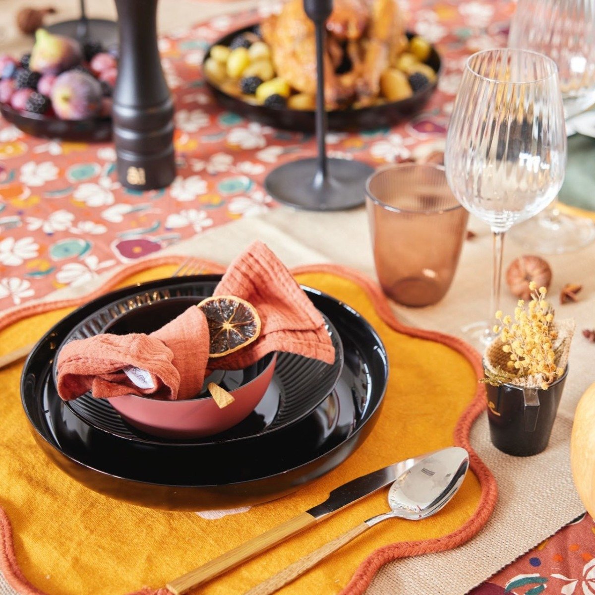 Assiette creuse noire 20 cm Cottage Luminarc - Mathon - 5