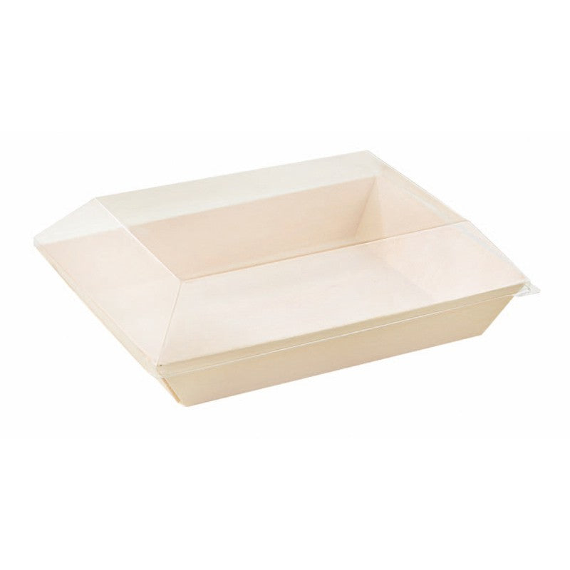 100Pcs - Barquette rectangulaire en bois "Samouraï" 180x130x29mm FirstPack - Mathon - 4