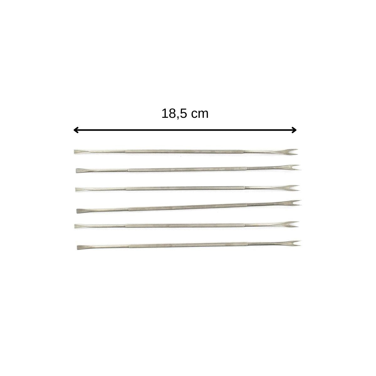 Lot de 12 fourchettes à crustacé en acier inoxydable 18,5 cm Fackelmann - Mathon - 3