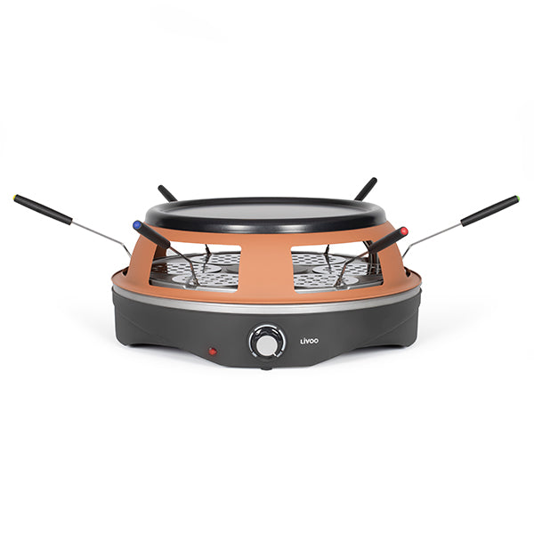 Appareil à pizza pour 6 personnes 1200W DOC304 Livoo - Mathon - 1