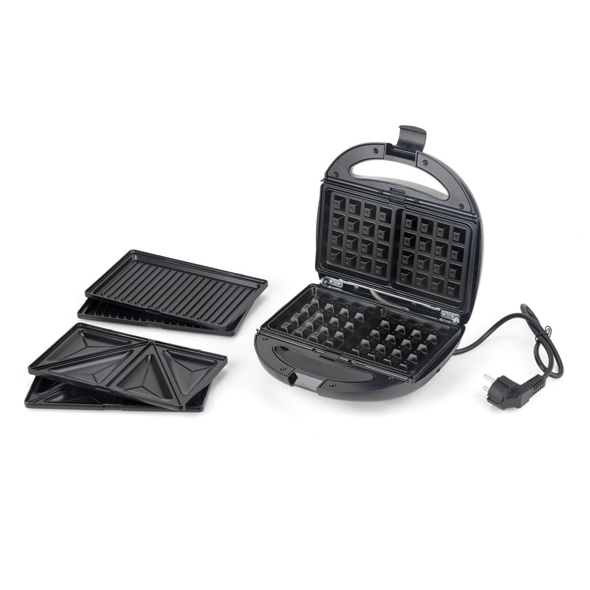 Appareil électrique 3 en 1 (gaufre - croque-moniseur - grill) Laguiole Cuisson - Mathon - 2