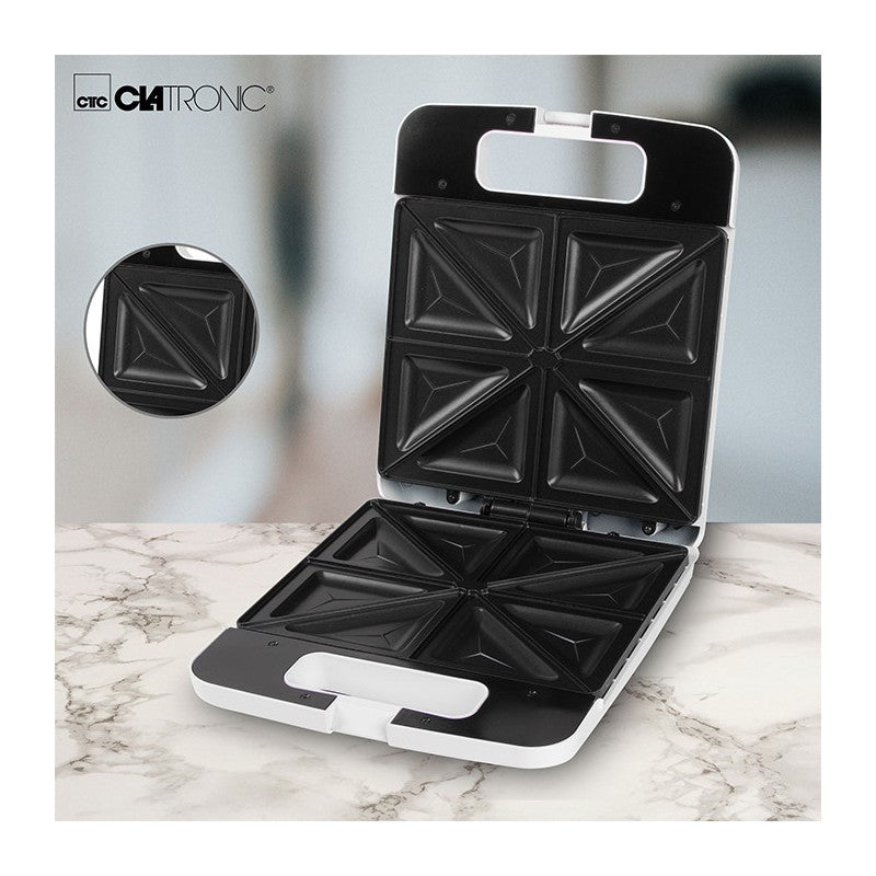 Appareil à croque Monsieur XXL Clatronic ST 3629 Blanc Clatronic - Mathon - 5