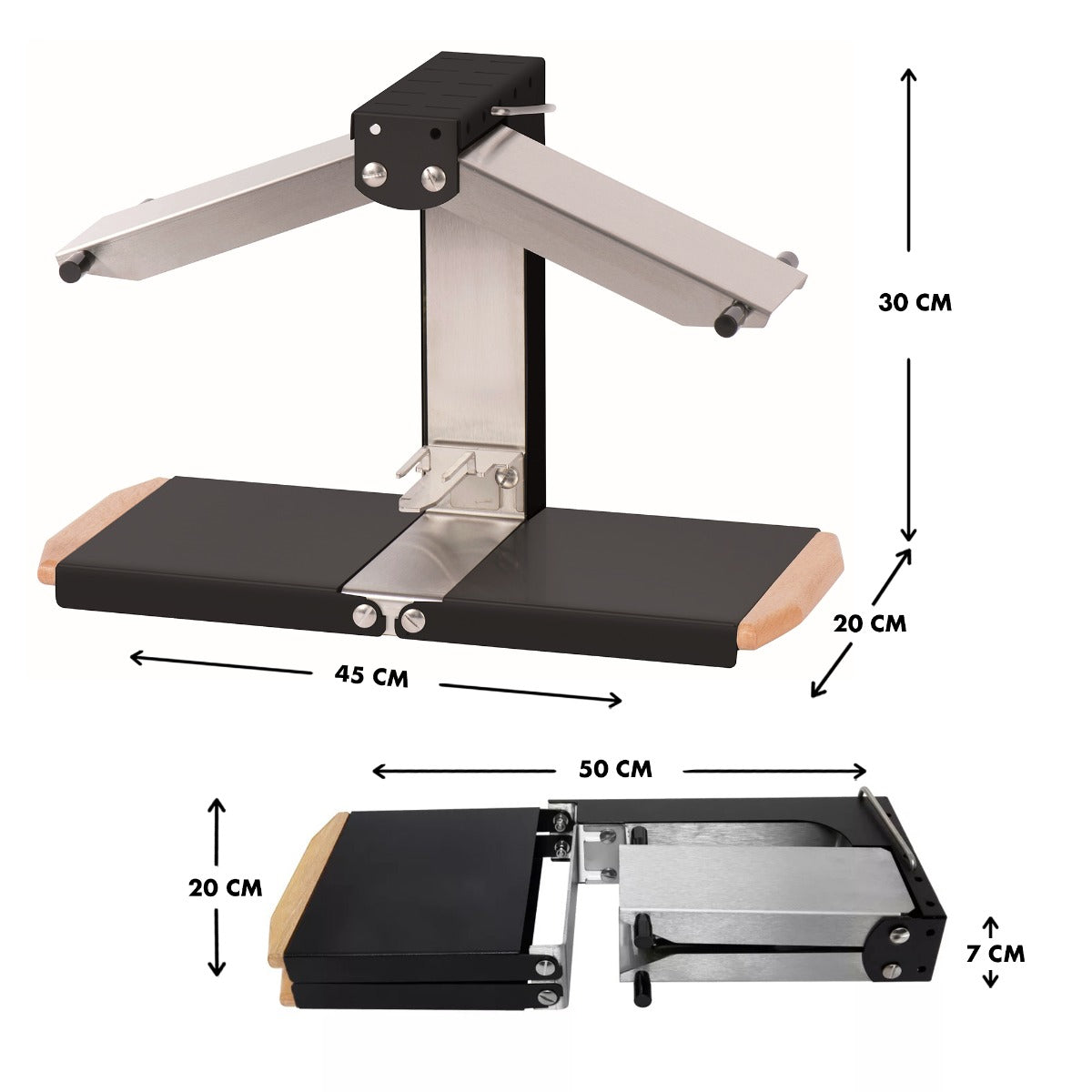 Appareil à raclette - Brézière® PREMIUM - Noir - Poignées bois - Couteau inclus Louis Tellier - Mathon - 7