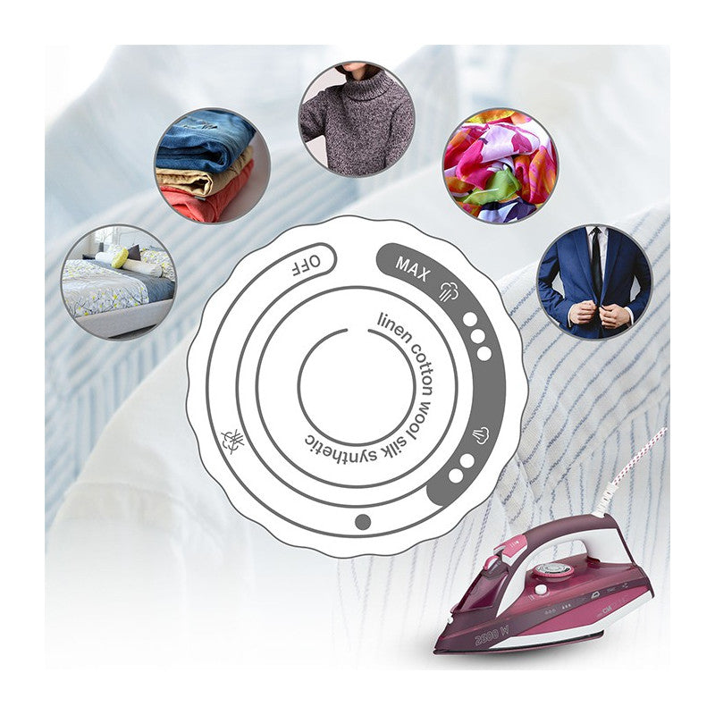 Fer à repasser vapeur 2600W Clatronic DB 3705 Blanc/rouge Clatronic - Mathon - 4