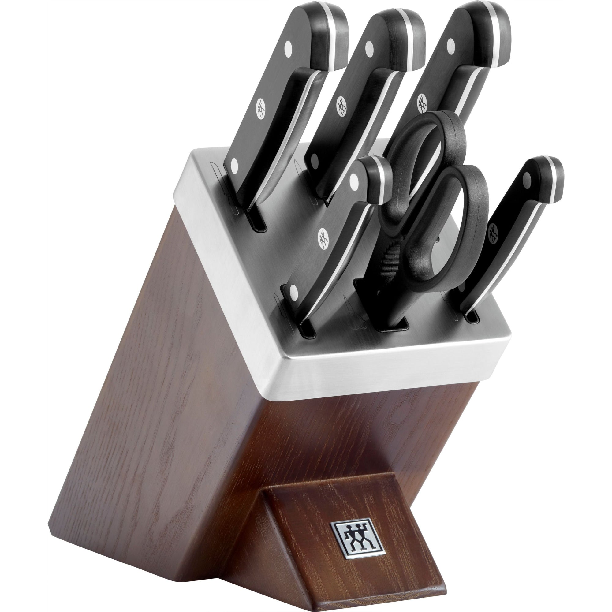 Bloc de Couteaux Auto-Aiguisant 7-pcs, Bois de Frêne, Gourmet Zwilling - Mathon - 1