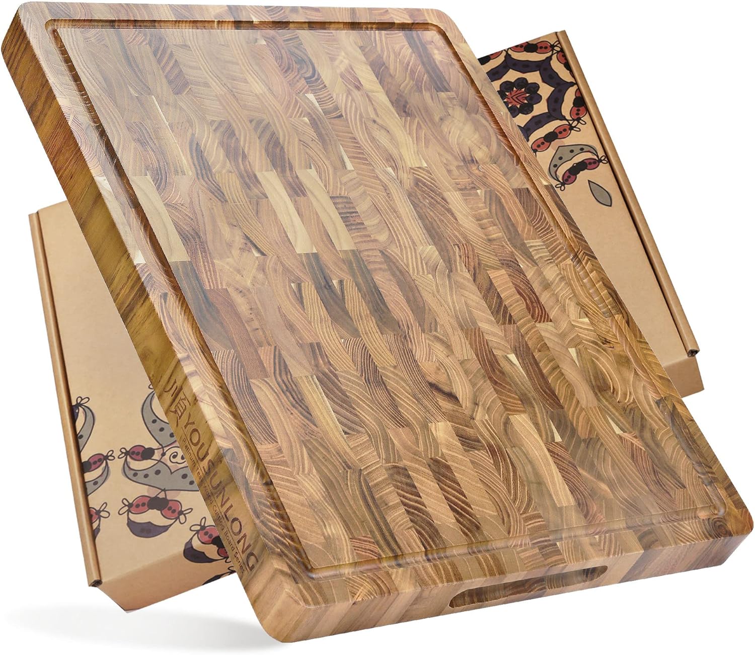 Planche à découper épaisse en bois acacia et chêne Vendos85 - Mathon