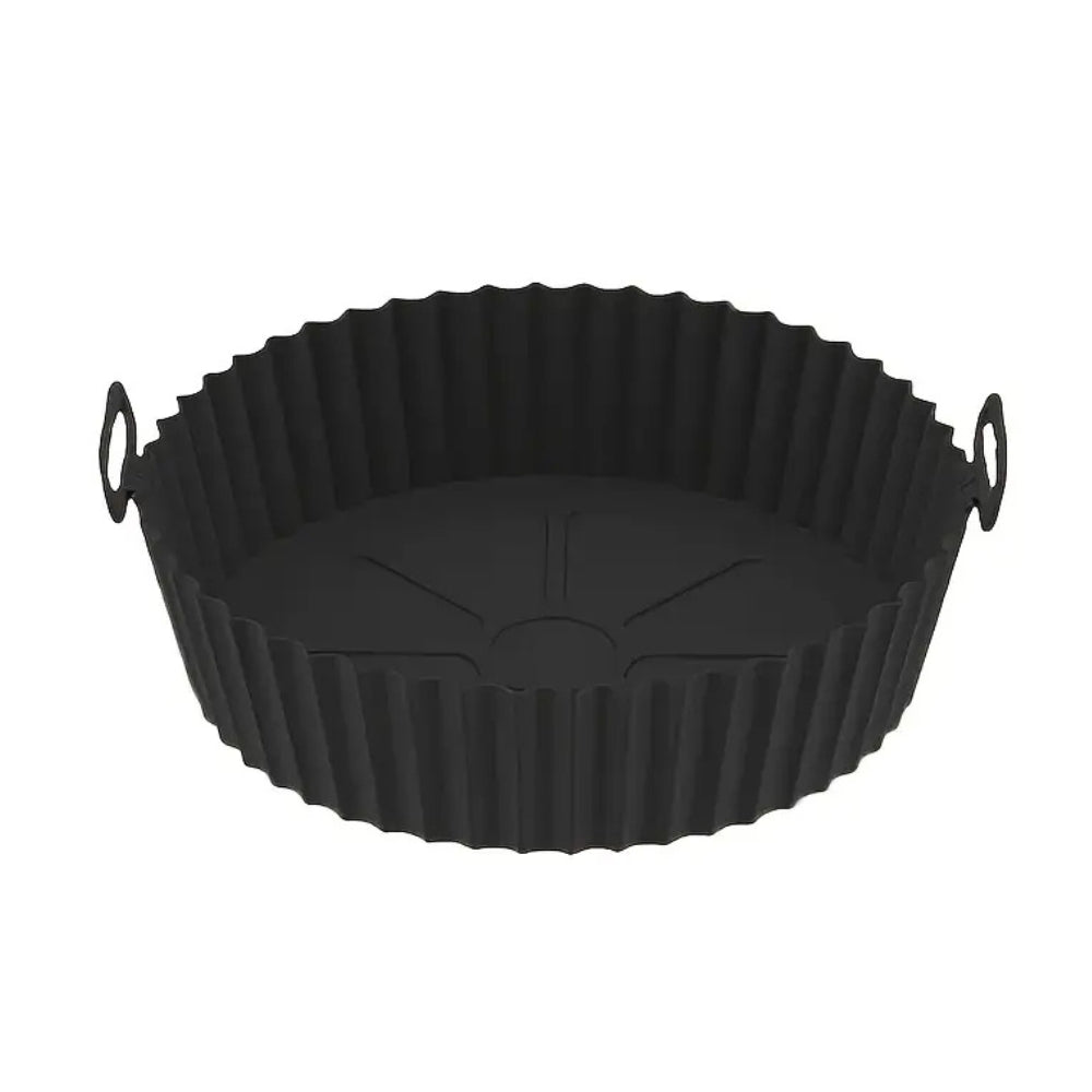 Moule Rond pour Air Fryer en Silicone Alimentaire 20 cm x 5 cm Résistant Antiadhésif et Réutilisable avec Poignées Excellent Houseware - Mathon - 1