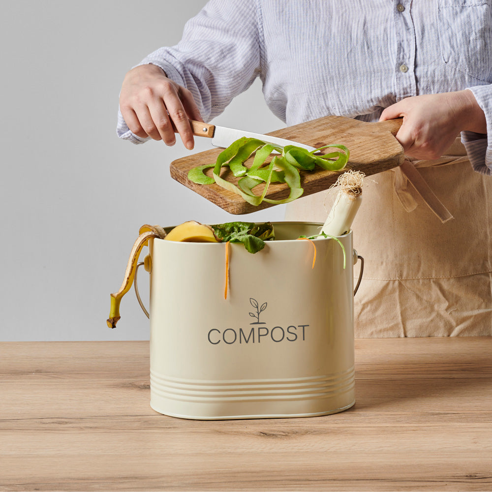 Seau compost ovale beige 7L Guillouard - Mathon - 3