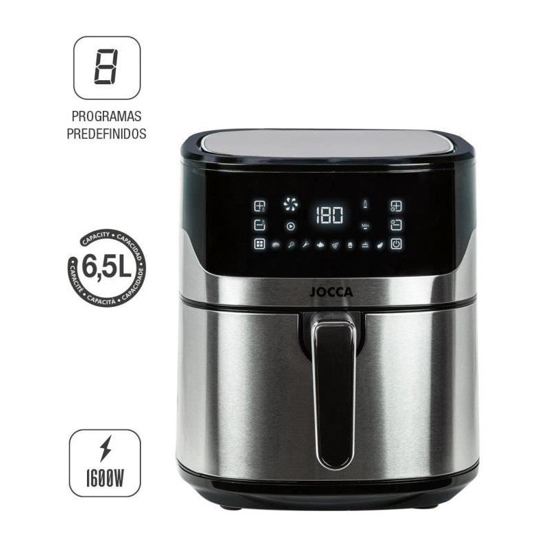 Friteuse Sans Huile - Jocca - 2192 - 6,5l - 1600 W - 28 X 37 X 31,5 Cm - Inox Jocca - Mathon - 6