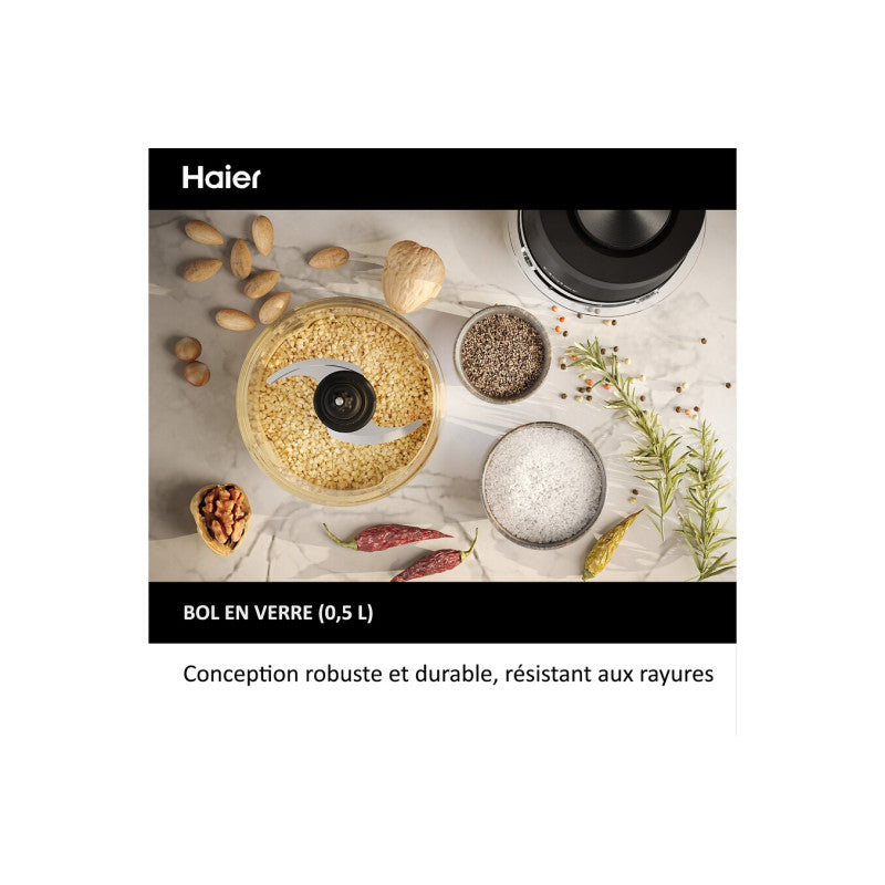 Mini Hachoir  Series 5 Hch5b1 011 550 W Noir Haier - Mathon - 4