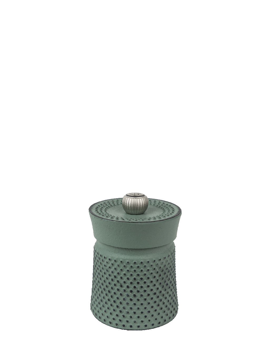Bali Fonte Moulin à poivre manuel en fonte vert céladon, 8 cm Peugeot - Mathon - 1