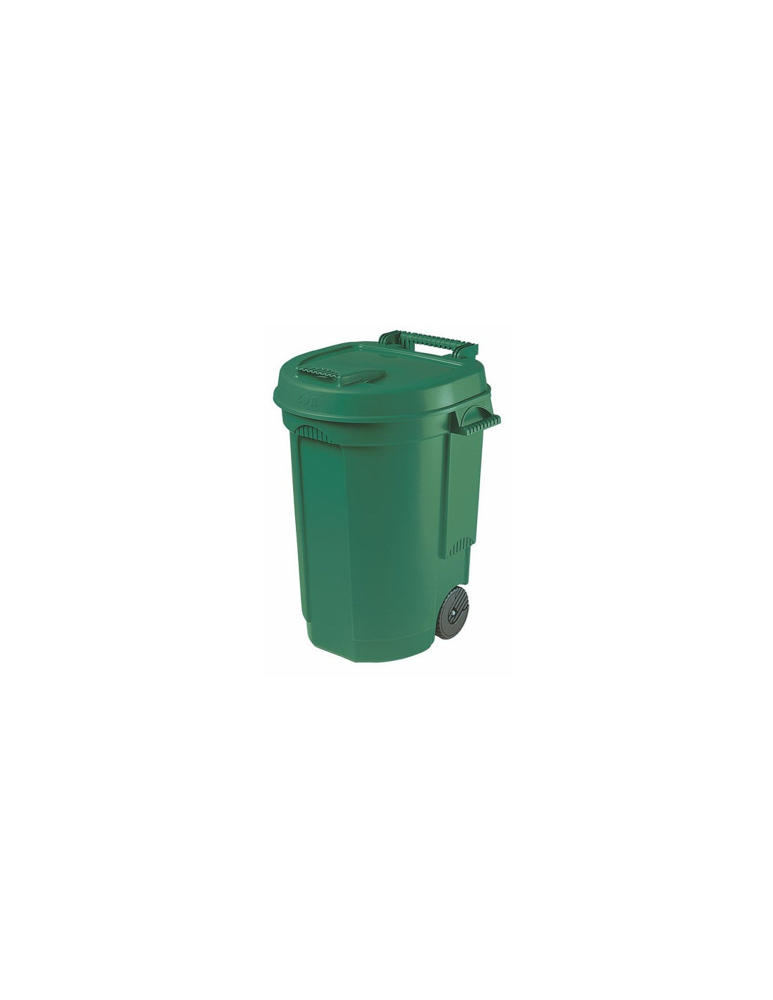 Poubelle 110 L A Roulette Vert Eda Plastique - Mathon