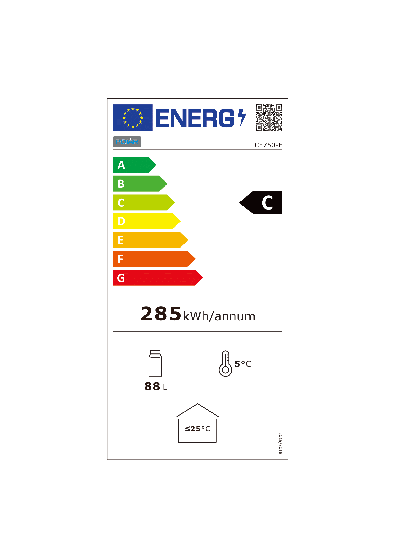 Frigo Bar de Comptoir Vitré 88 L - Polar - Mathon - 4