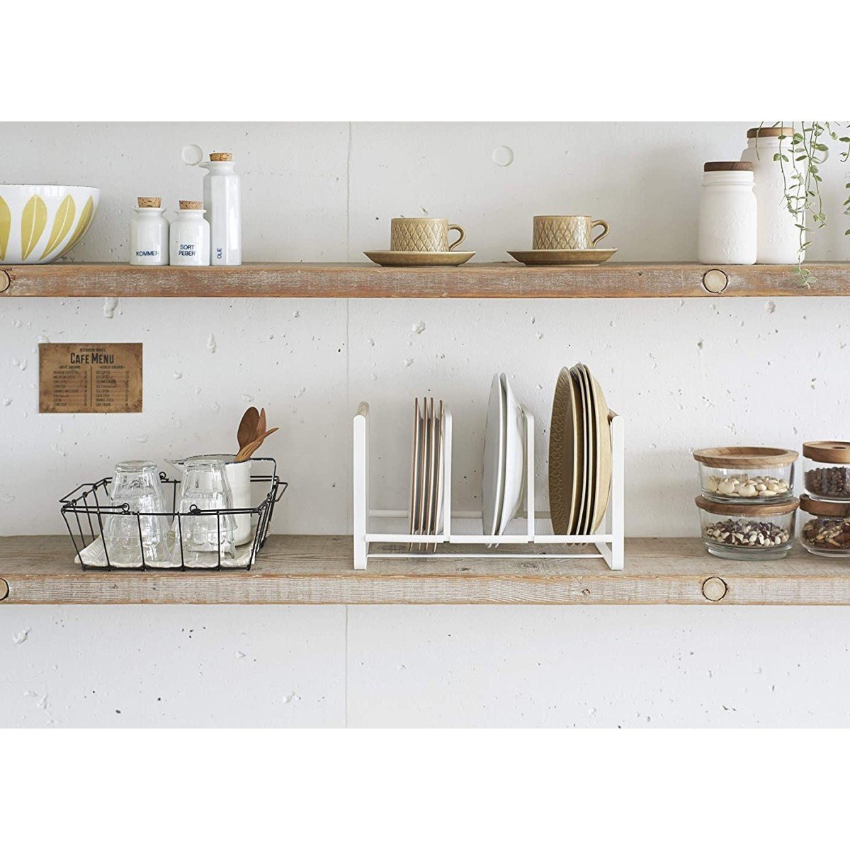 Égouttoir a vaisselle en métal blanc Calicosy - Mathon - 5