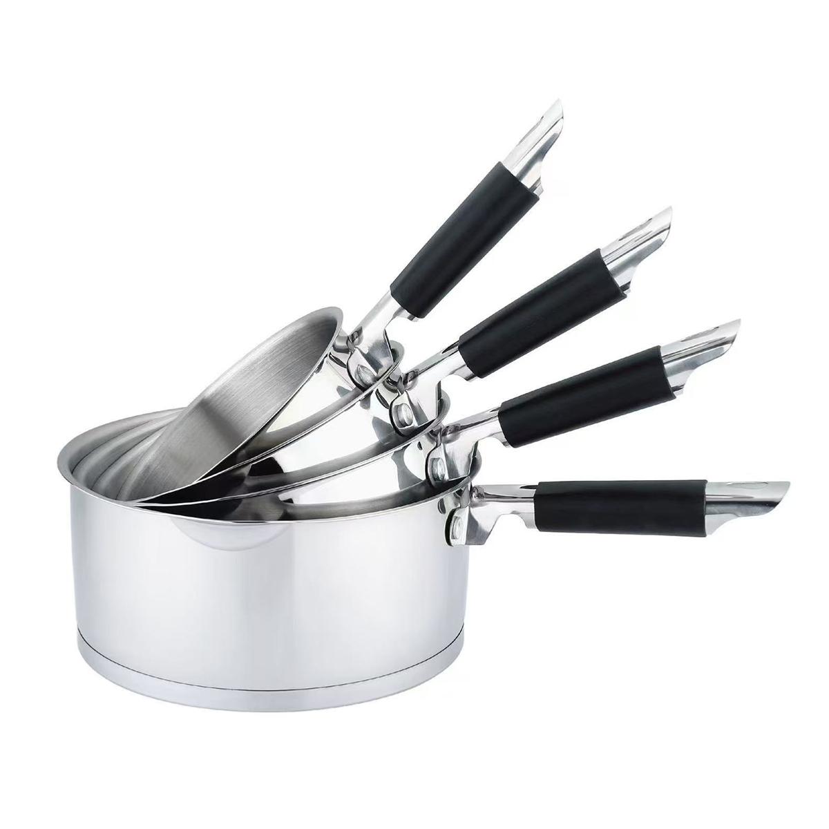 Set de 4 casseroles inox 14/16/18/20cm induction Laguiole Cuisson - Mathon - 1