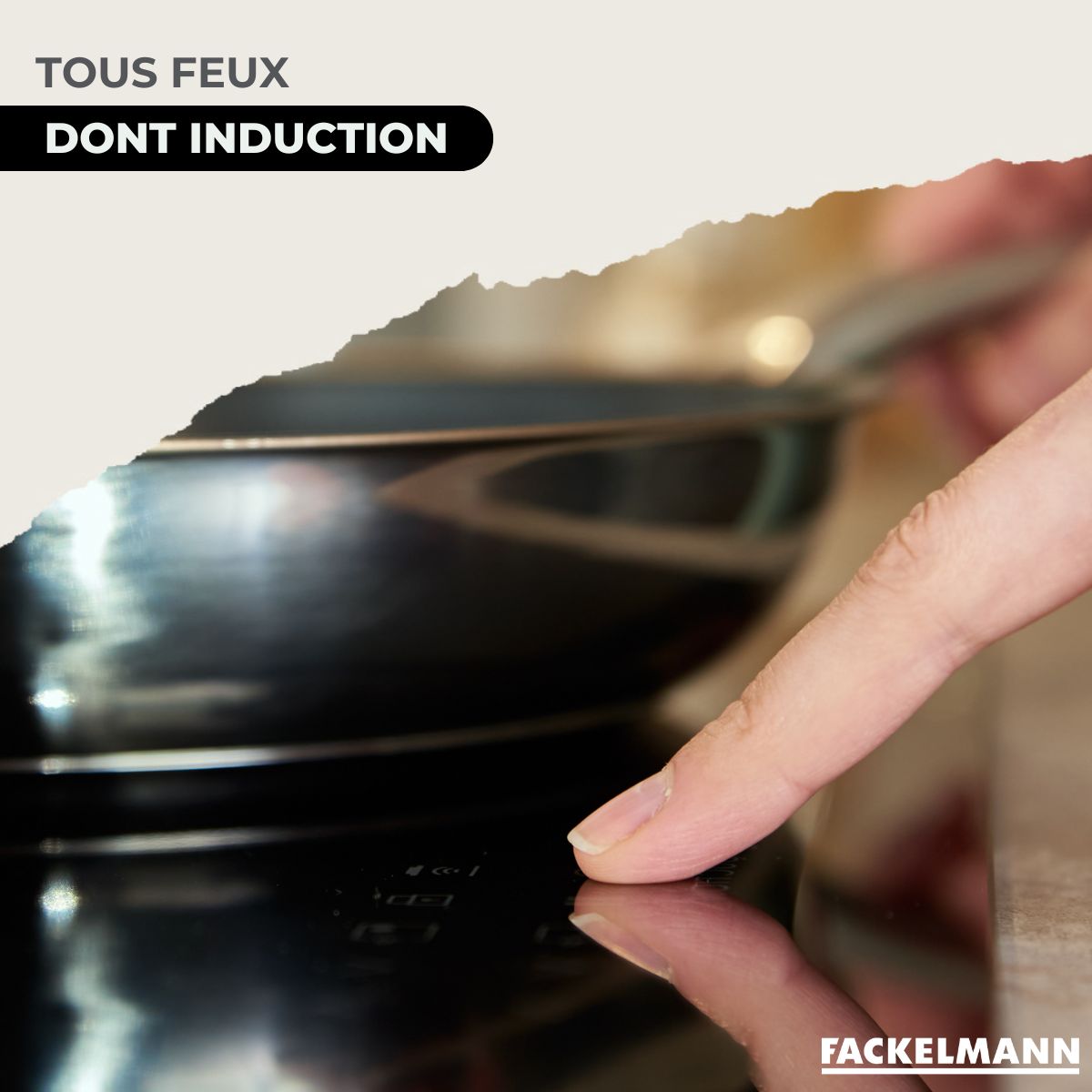 Set de 2 poêles 24 et 28 cm en inox et 6 ustensiles  Eterna Fackelmann - Mathon - 5