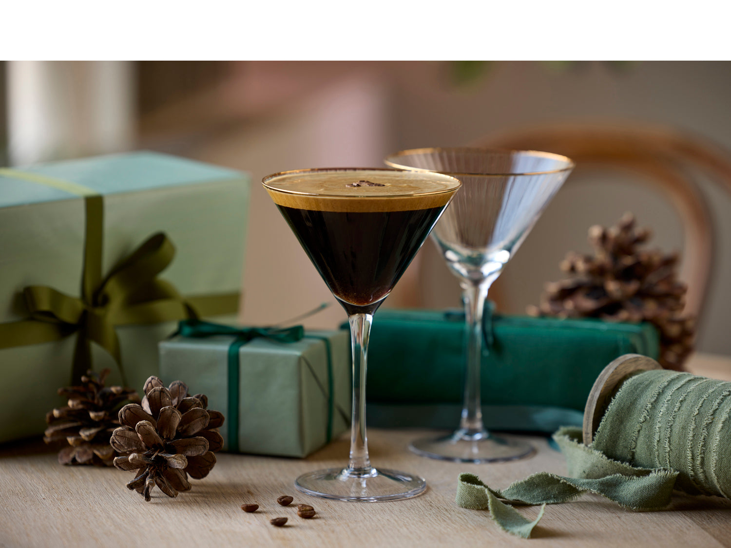 Verre à martini Palermo Gold en  Transparent Lyngby Glas - Mathon - 6