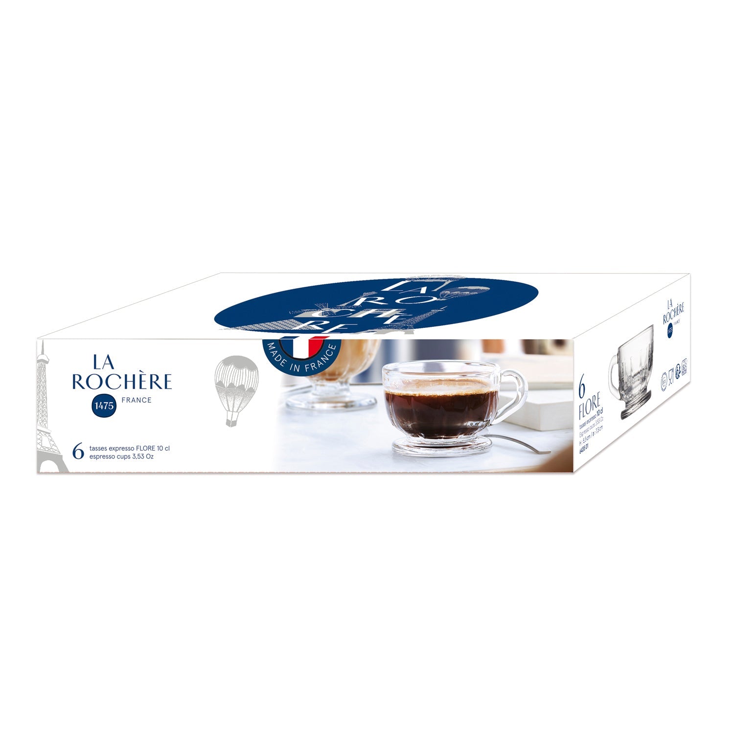 Lot de 6 tasses expresso La Rochère - Mathon - 5