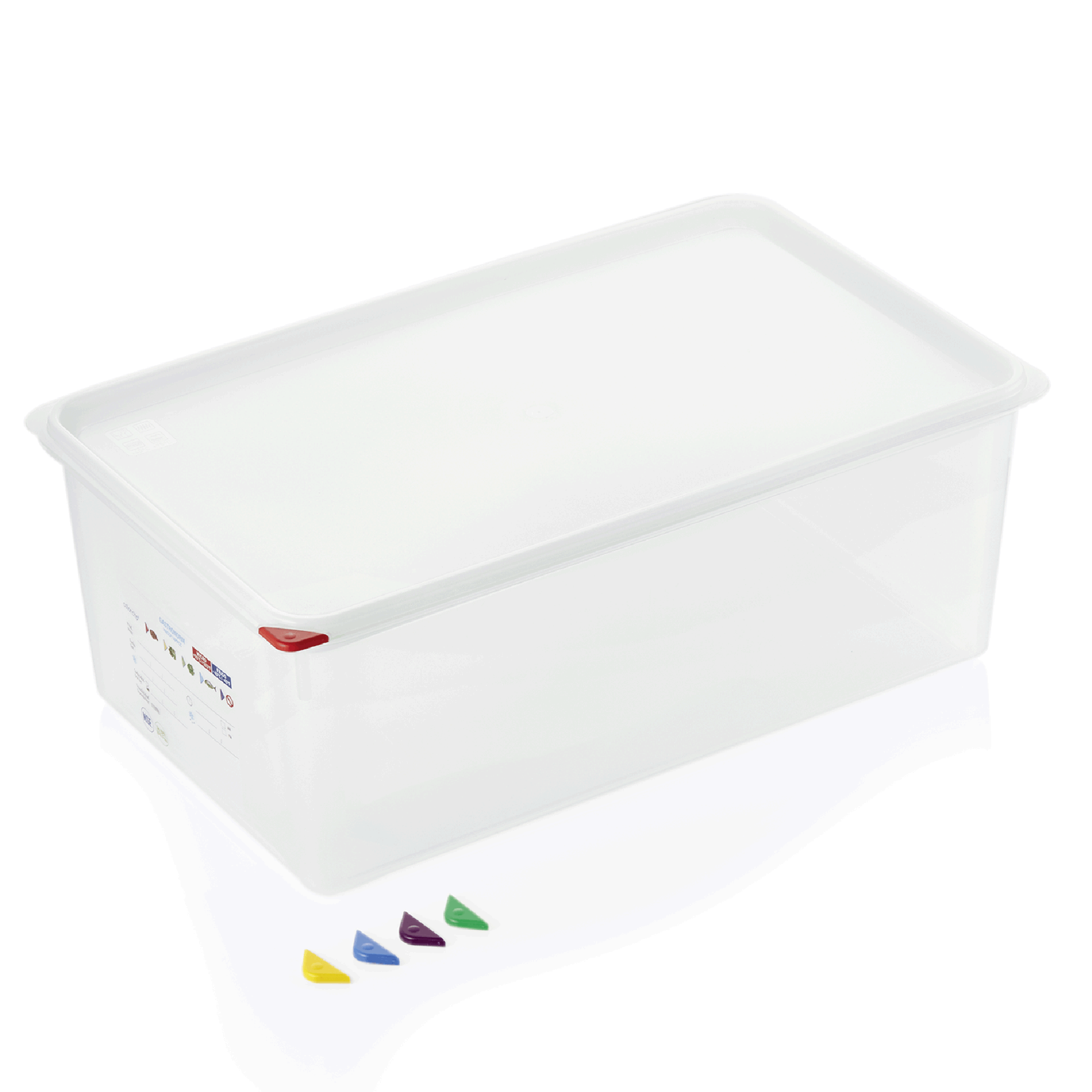 Bac GN 1/1 en Polypropylène 28 L H 200 mm Lot de 6 - WAS Germany - Mathon