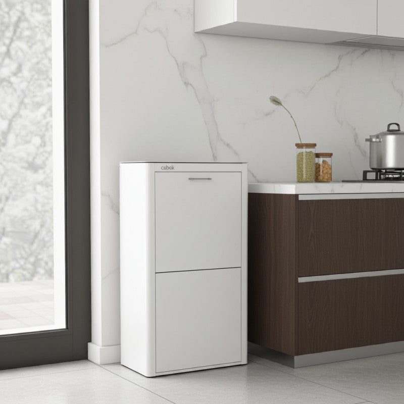 Poubelle cuisine de tri sélectif cubek, 4 compartiments de 20 litres. Don Hierro - Mathon - 2