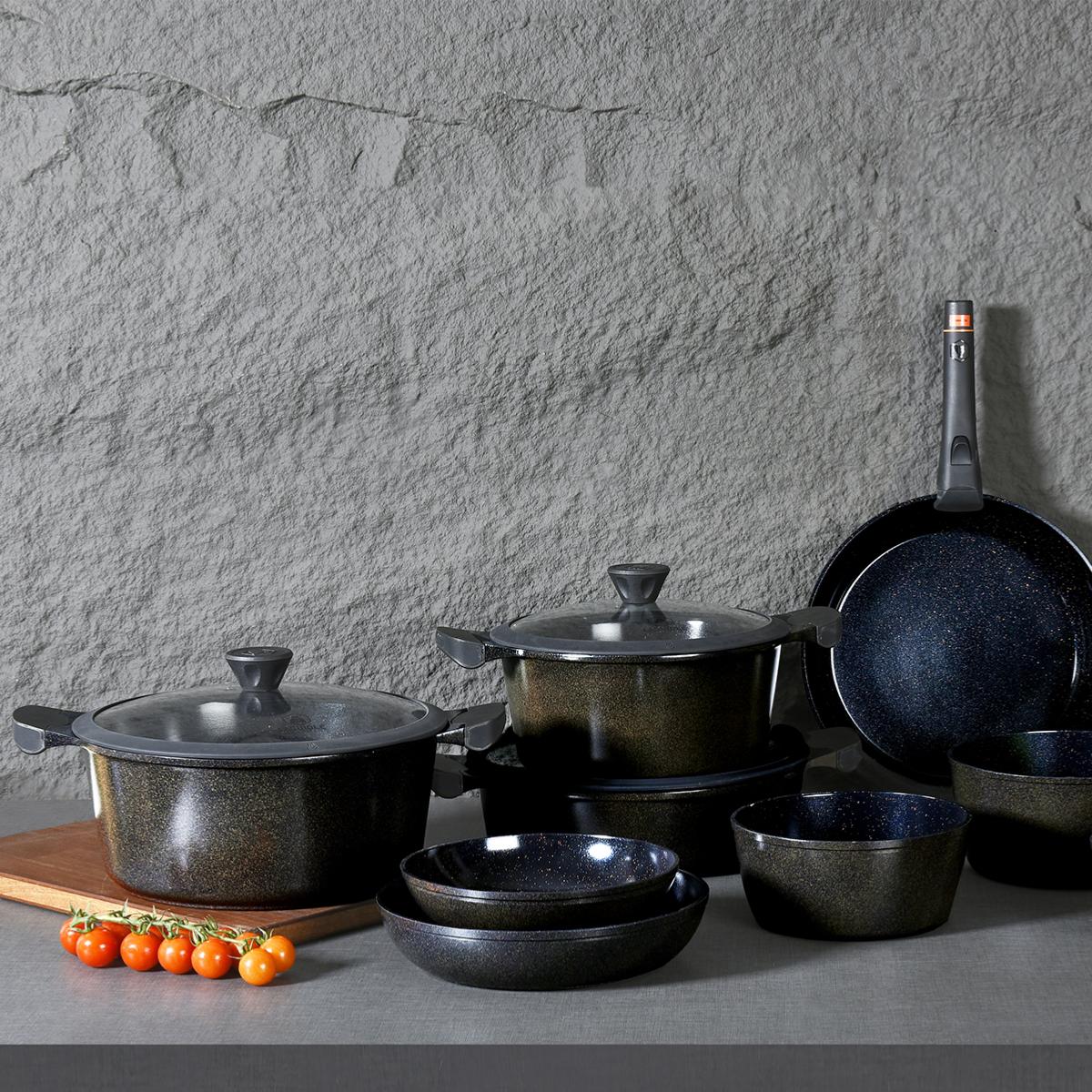 Sautoir marron 32cm  - "Cappuccino" Laguiole Cuisson - Mathon - 3