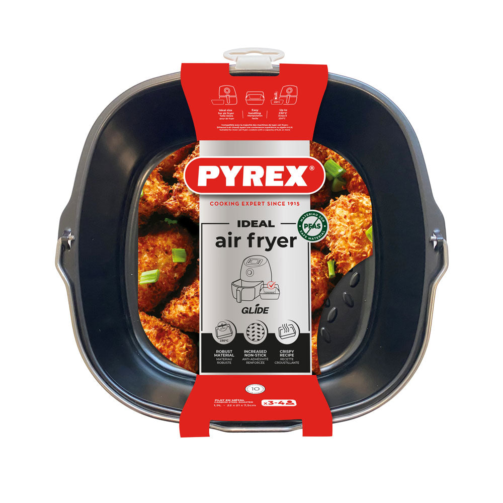 Panier en métal carré pour airfryer Pyrex - Mathon - 1