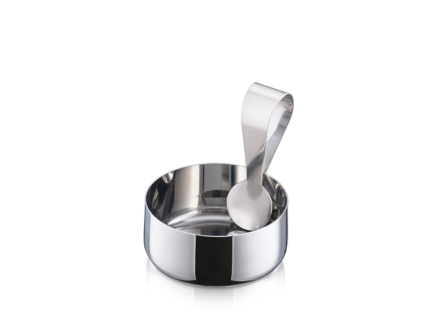 Bol apéritif avec cuillère ROCKS en acier inoxydable Acier poli Zone Denmark - Mathon - 1