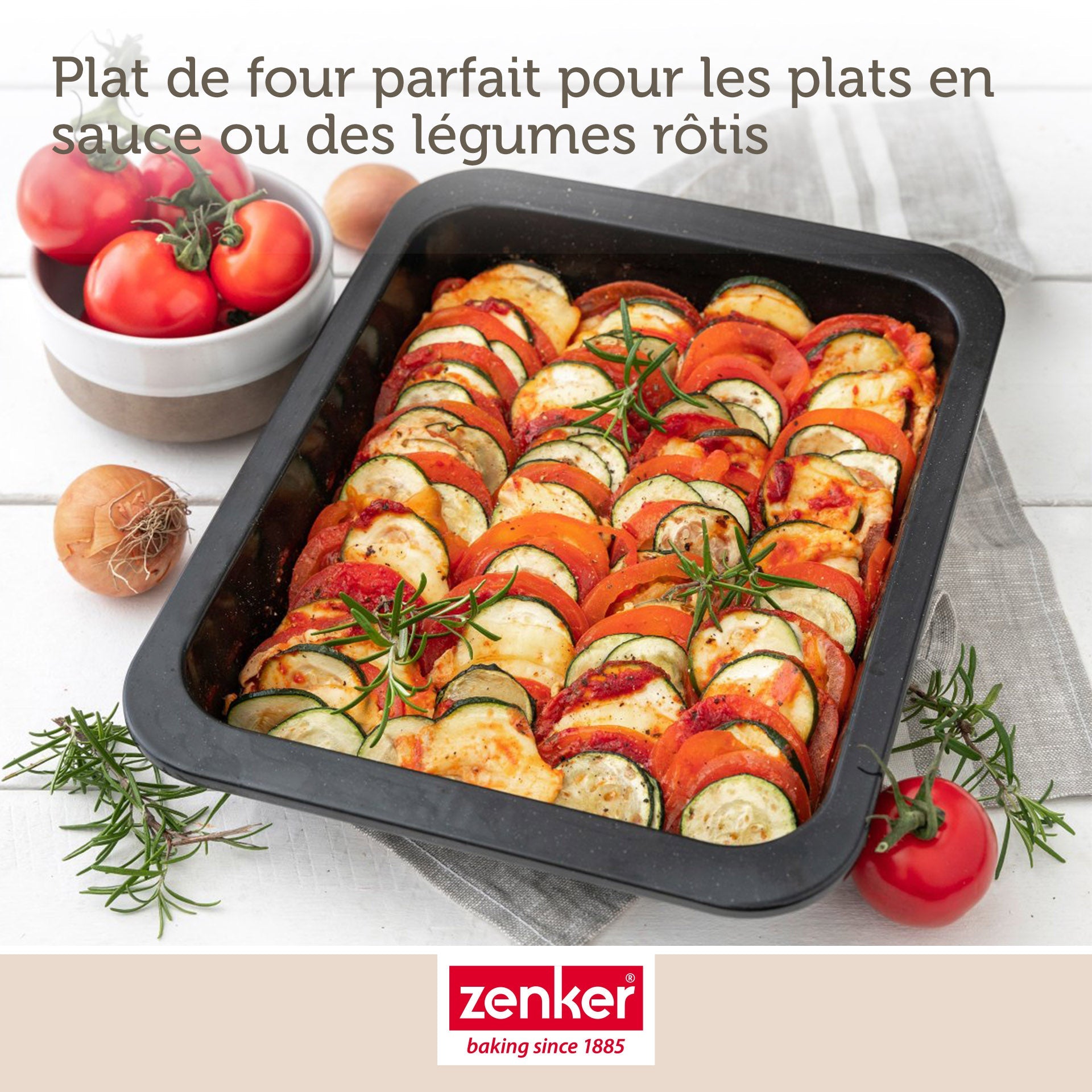 Plat à four rectangulaire 33 x 25 x 5 cm Zenker Special Cooking Zenker - Mathon - 4