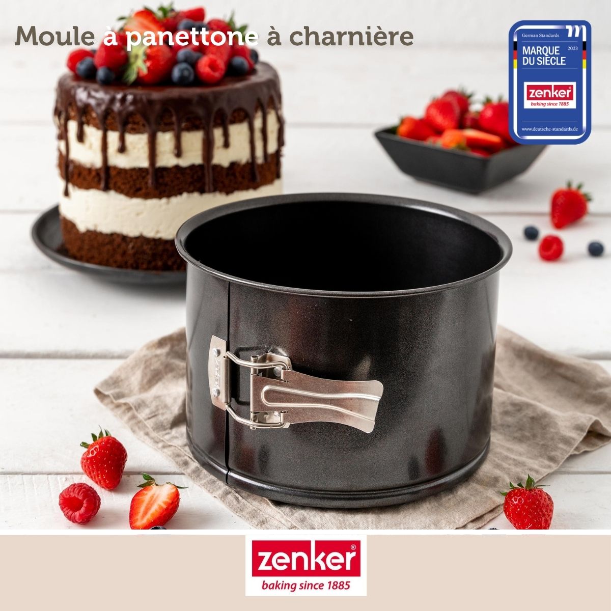 Moule à panettone à charnière 18 cm Zenker Black Metallic Zenker - Mathon - 5