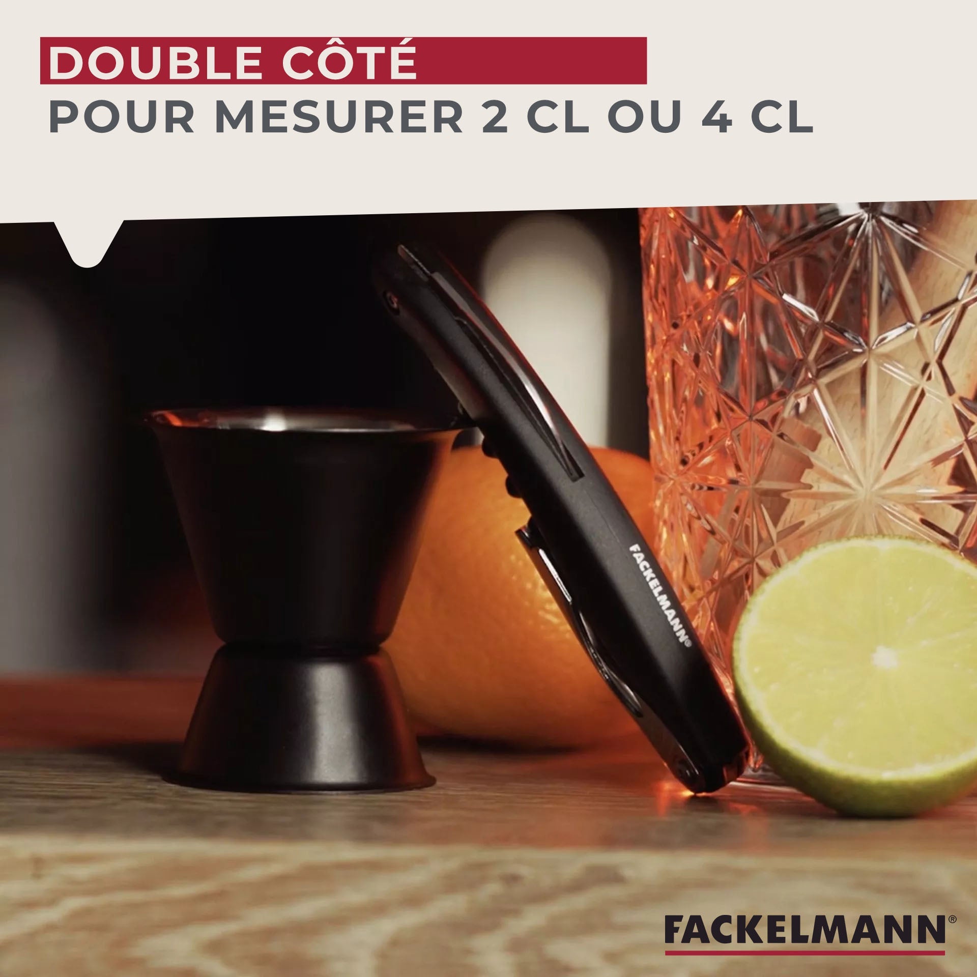 Doseur à cocktail 2 et 4 cl  Spectre Fackelmann - Mathon - 4
