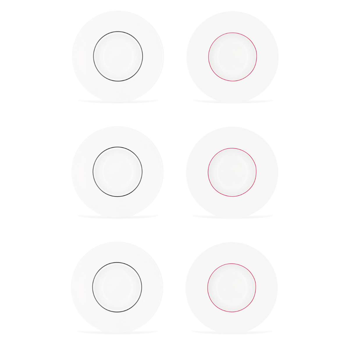 6 assiettes creuses 30cm LIGNE Fauchon Art de la Table - Mathon - 2