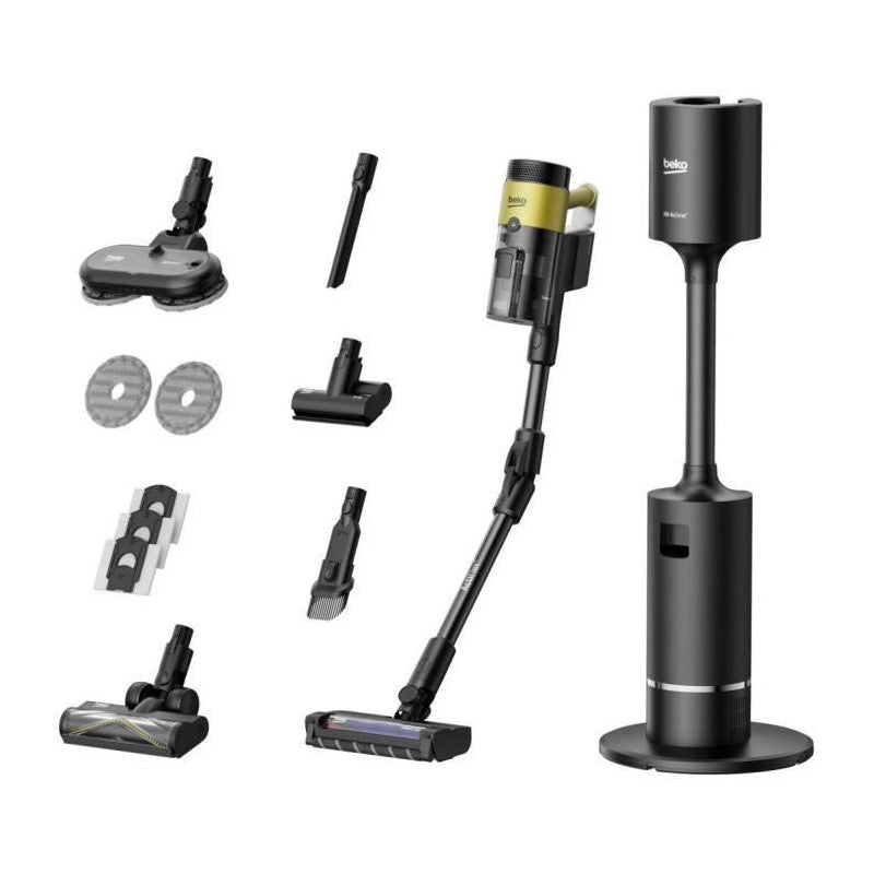 Beko Vrt97325vy - Aspirateur Balai - 450 W - 150 Aw - Station De Vidange - Noir / Vert Beko - Mathon - 2