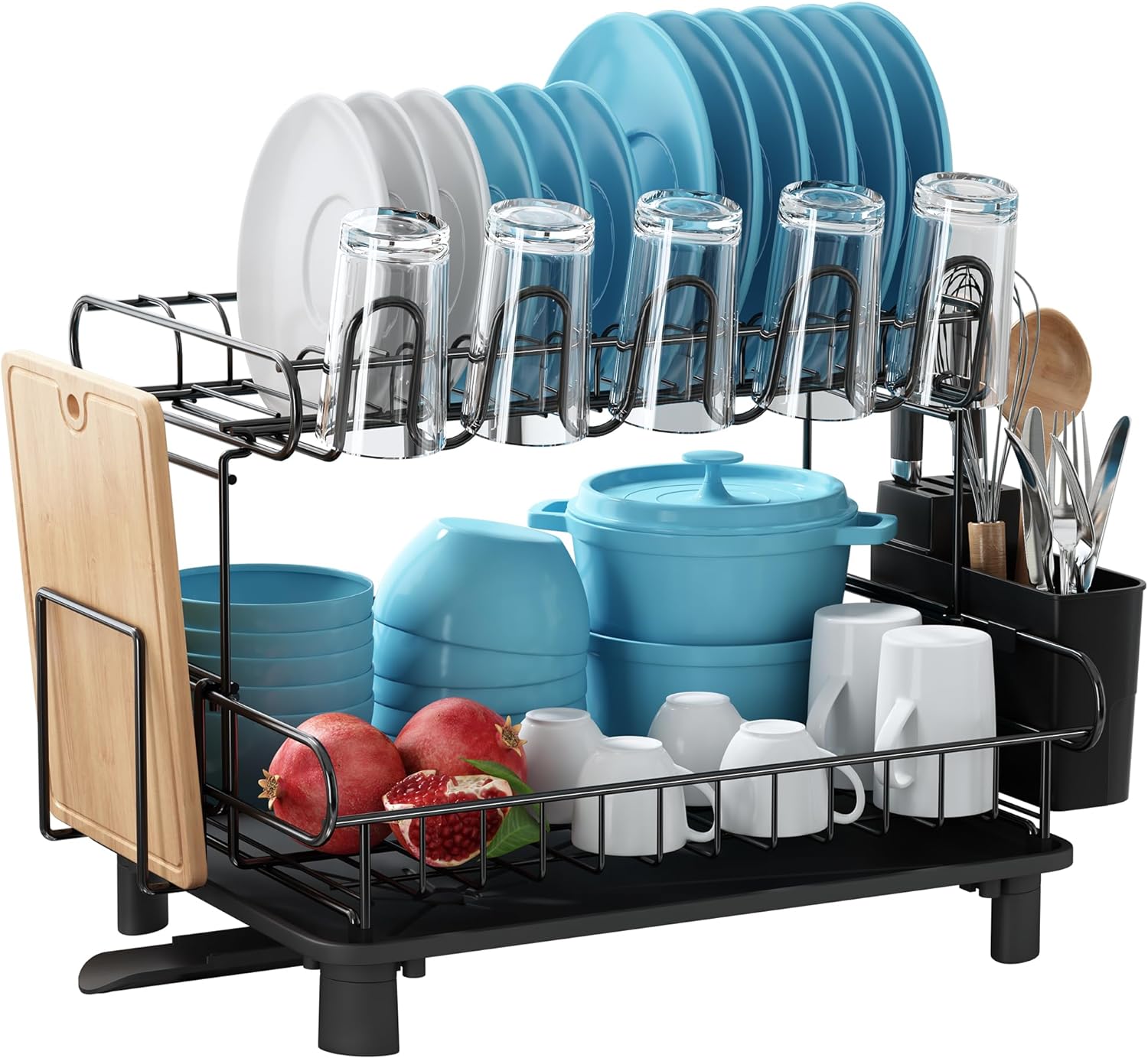 Egoutoire Vaisselle avec 2 niveaux Acier Inoxydable Vendos85 - Mathon