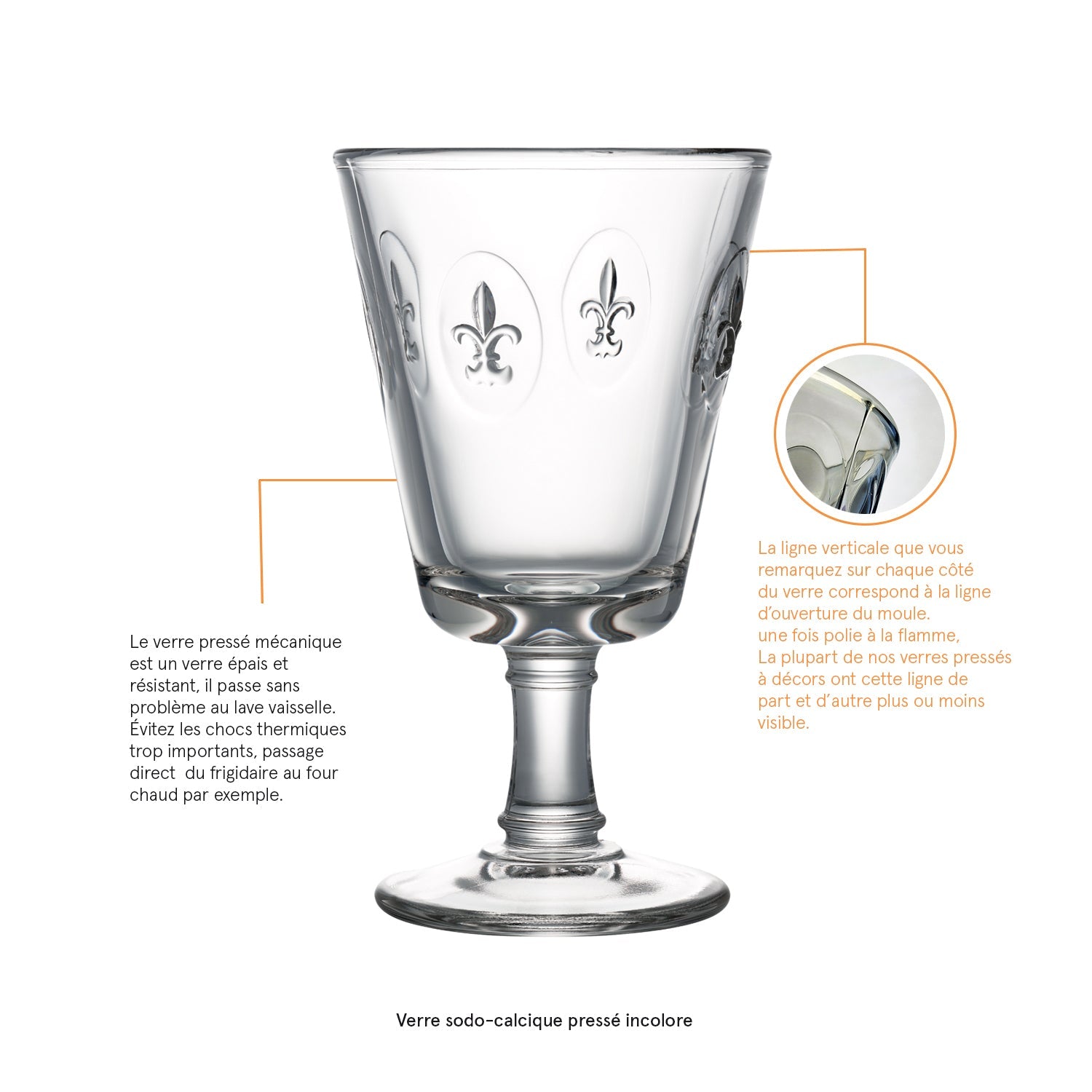 Lot de 6 verres à vin La Rochère - Mathon - 4