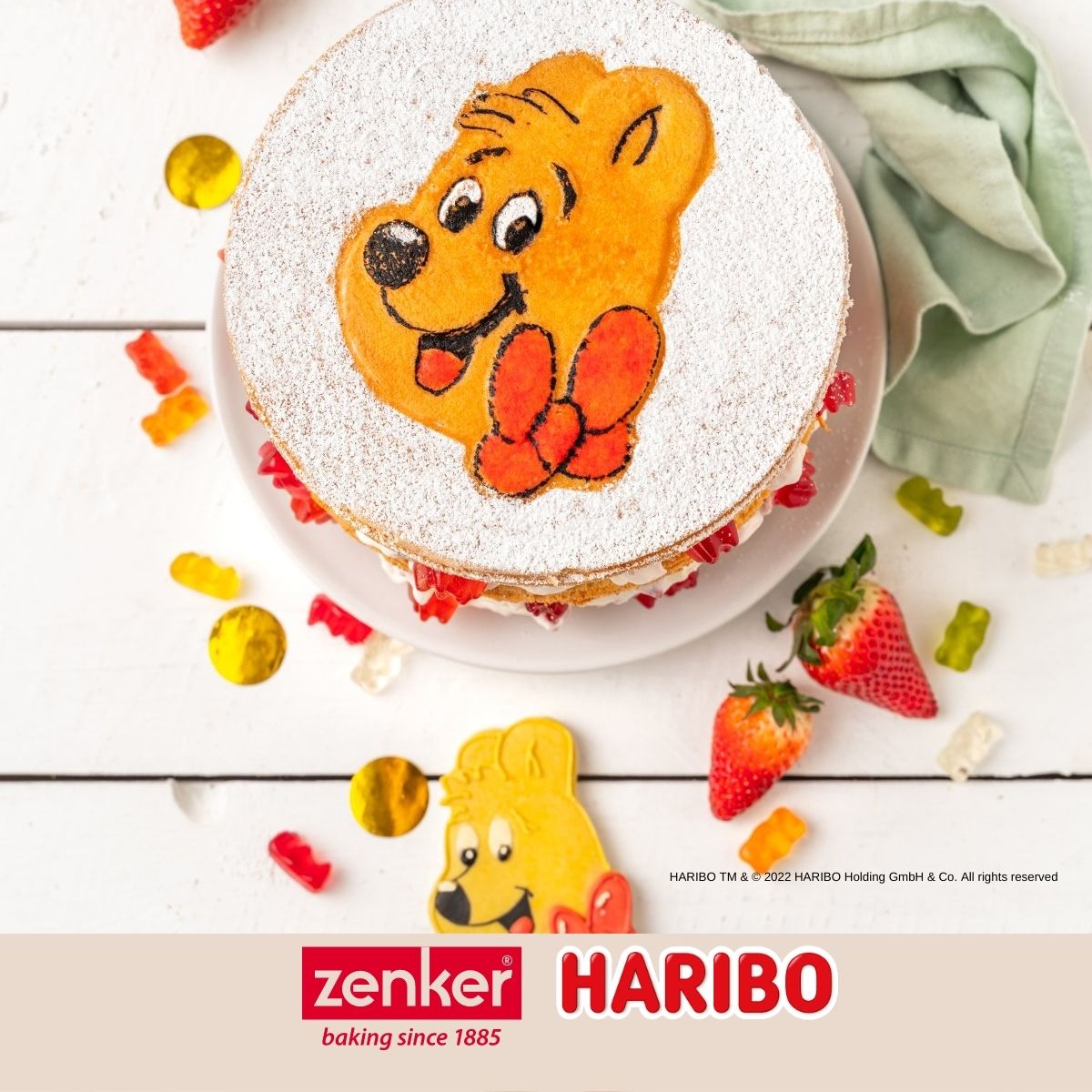 Moule à manqué à charnière 18 cm avec emporte-pièce Zenker Haribo Zenker - Mathon - 5